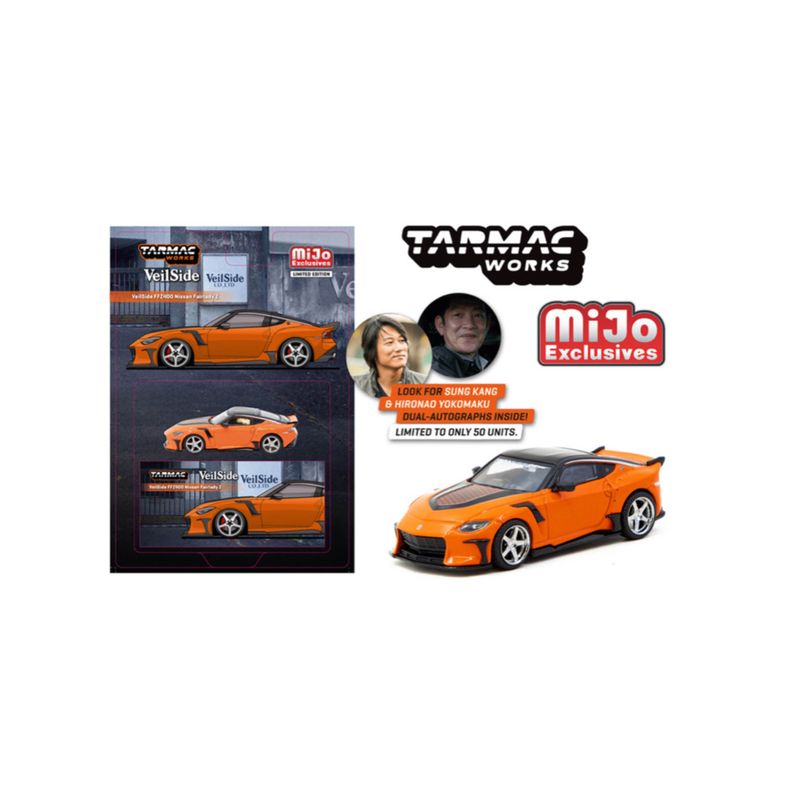 (Preorder) Tarmac Works 1:64 Nissan VeilSide FFZ400 Fairlady Z – Orange – Global64 MiJo Exclusives Limited Edition