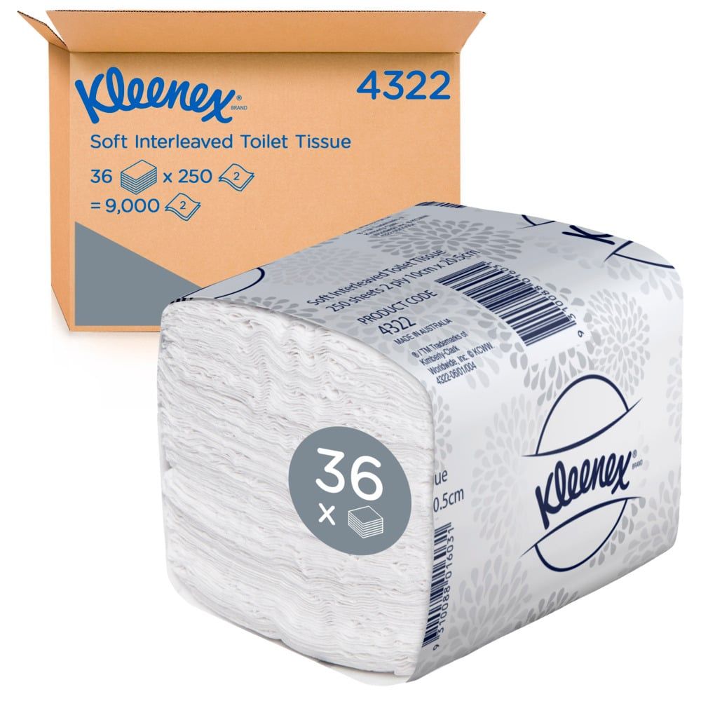 KLEENEX® Soft Interleaved Toilet Tissue 4322