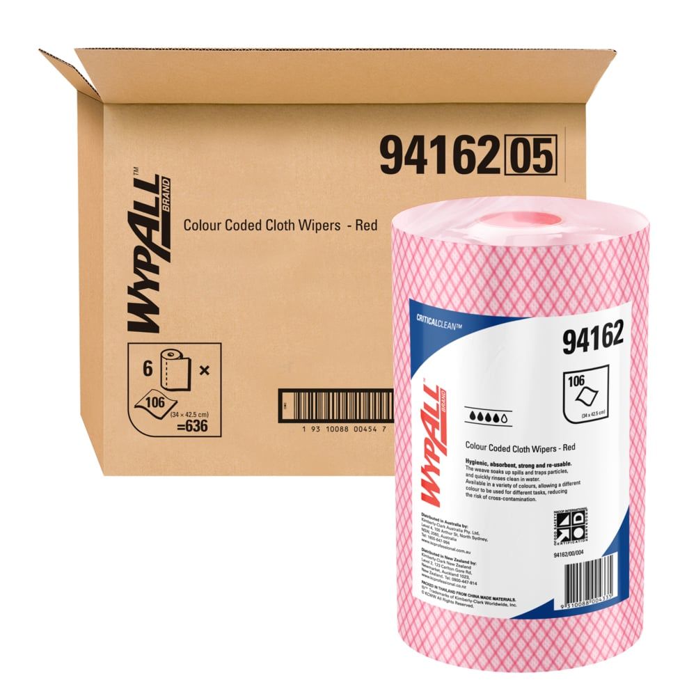 WYPALL® Colour Coded Wipers, Cleaning Wipers CHUX