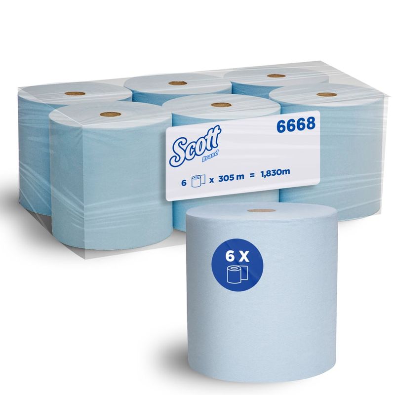 SCOTT® Blue Hard Roll Towel 6668