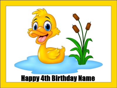 Yellow Duck Edible Icing Cake & Cupcake Decorations (4 Sizes) Yellow Duck Edible Icing Cake & Cupcake Decorations (4 Sizes)