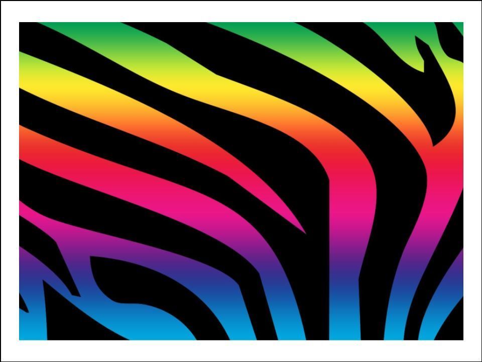 Zebra Print Rainbow Edible Icing Cake Wrap/ Cake Pattern Animal Decorations (3 Sizes)