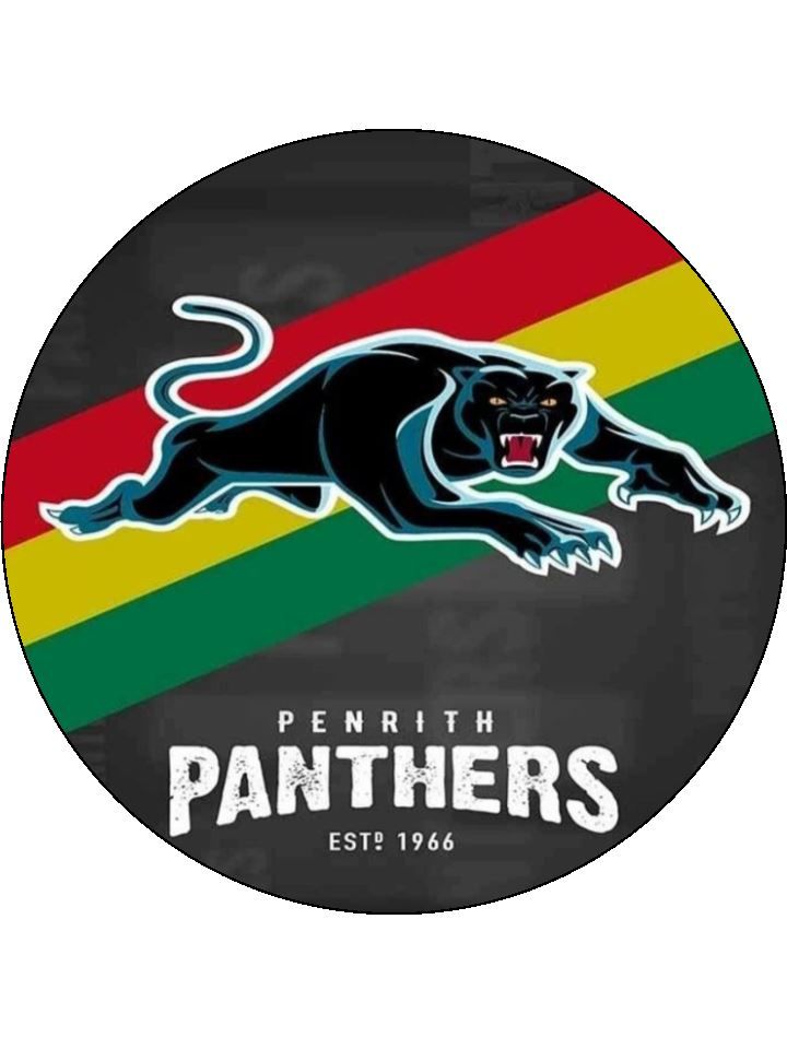 Rugby Panthers Edible Icing Toppers – Cake & Cupcakes