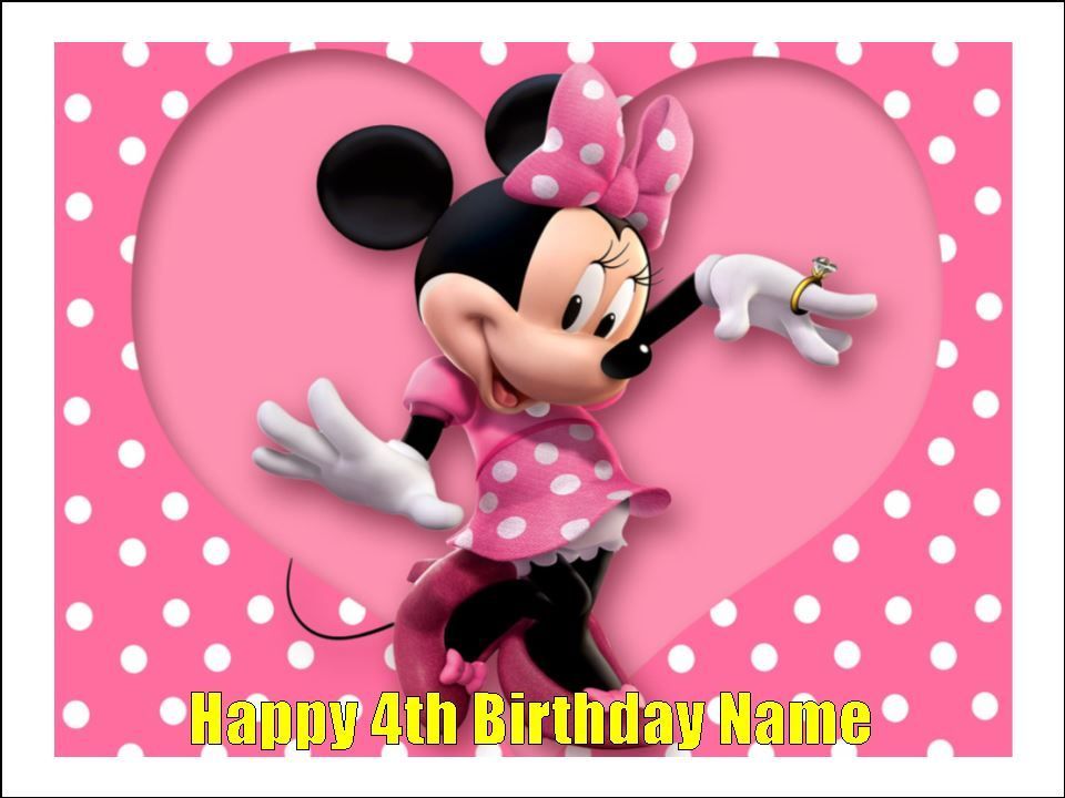 Minnie Mouse Edible Cake & Cupcake Toppers – Icing Sheets