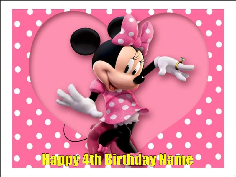 Minnie Mouse Edible Cake & Cupcake Toppers – Icing Sheets