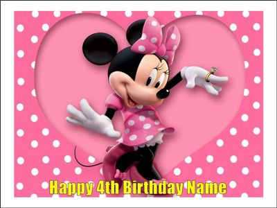 Minnie Mouse Edible Cake & Cupcake Toppers – Icing Sheets