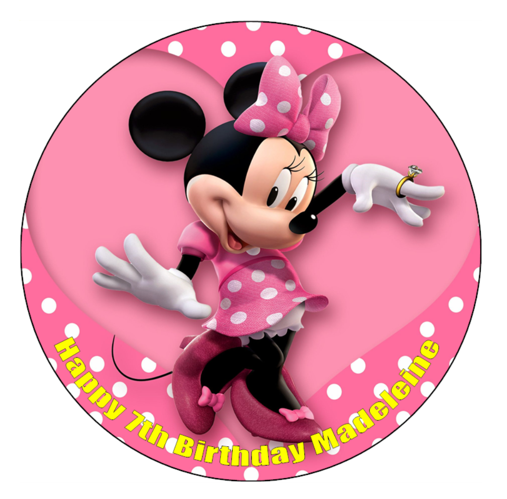 Minnie Mouse Edible Cake & Cupcake Toppers – Icing Sheets