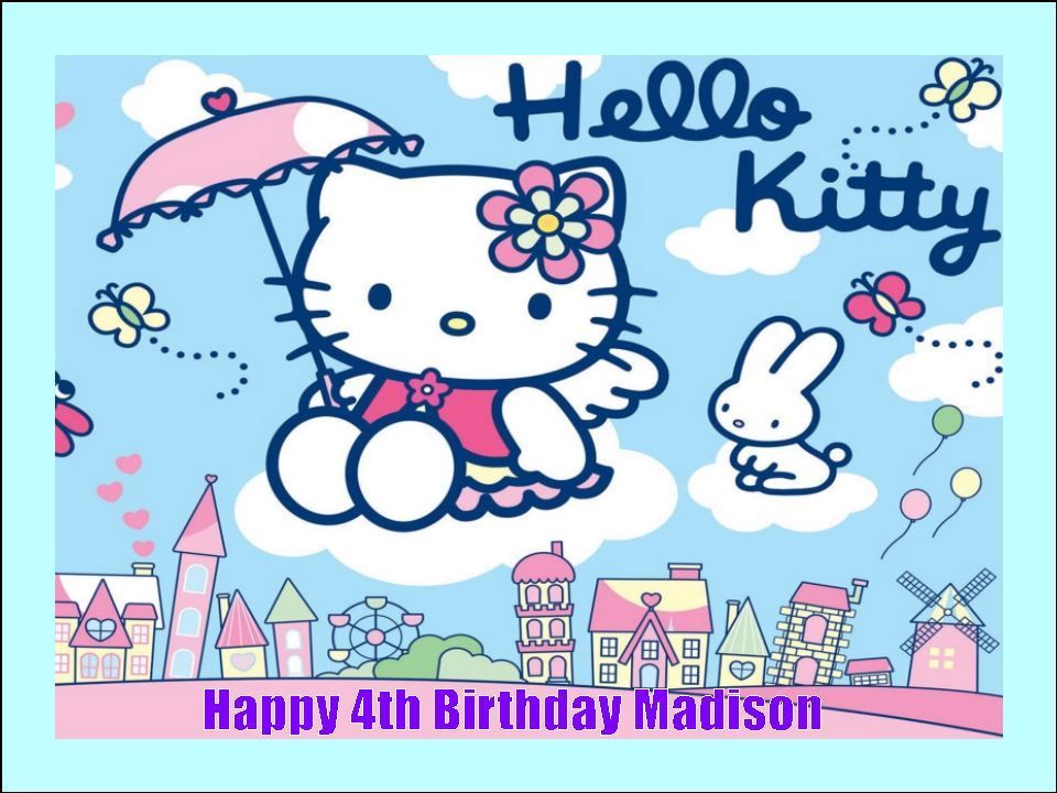 Hello Kitty Edible Decorations – Cake & Cupcake Toppers