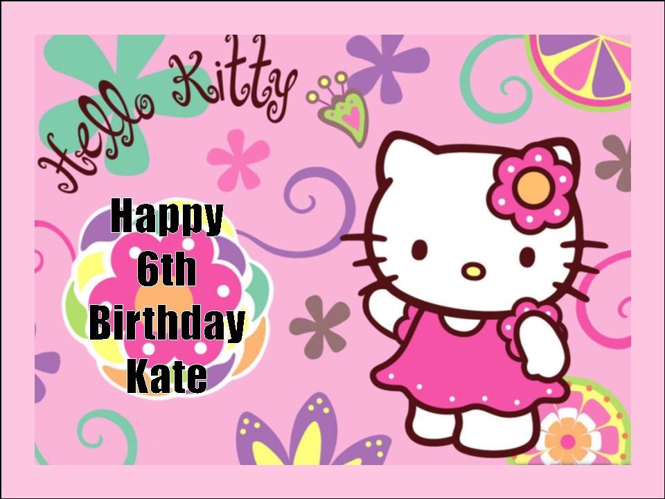 Hello Kitty Edible Decorations – Cake & Cupcake Toppers