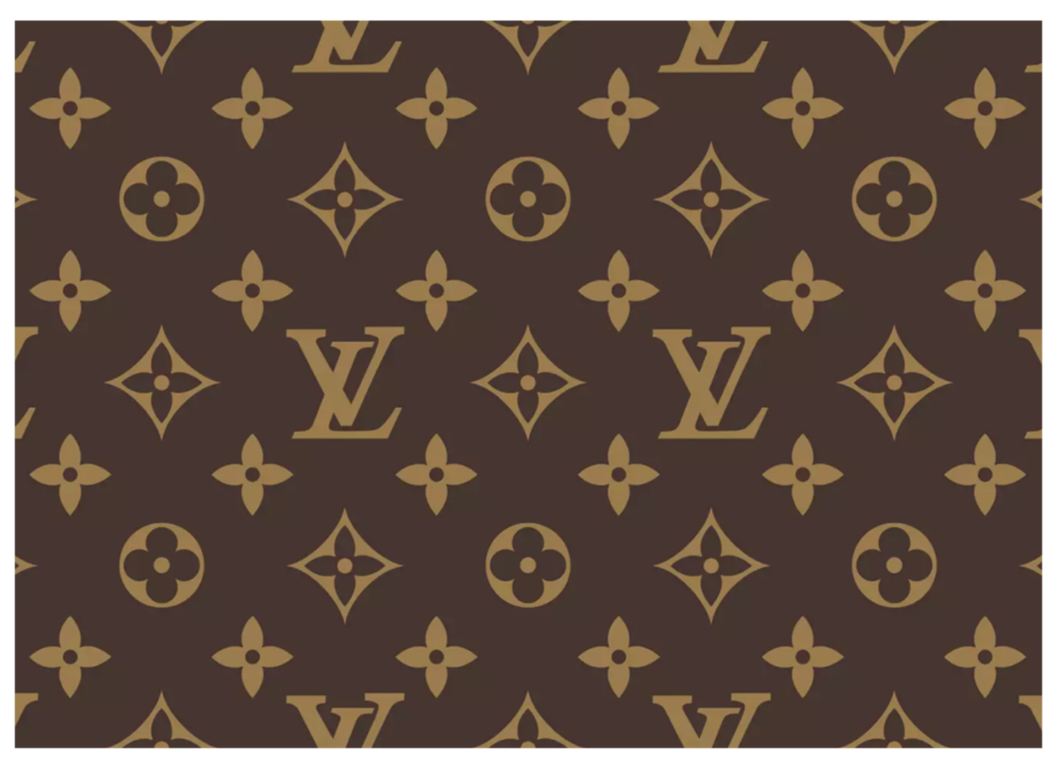 Luxury-Inspired Cake Wraps – LV Style Edible Decorations