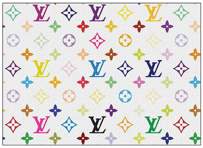 Luxury-Inspired Cake Wraps – LV Style Edible Decorations