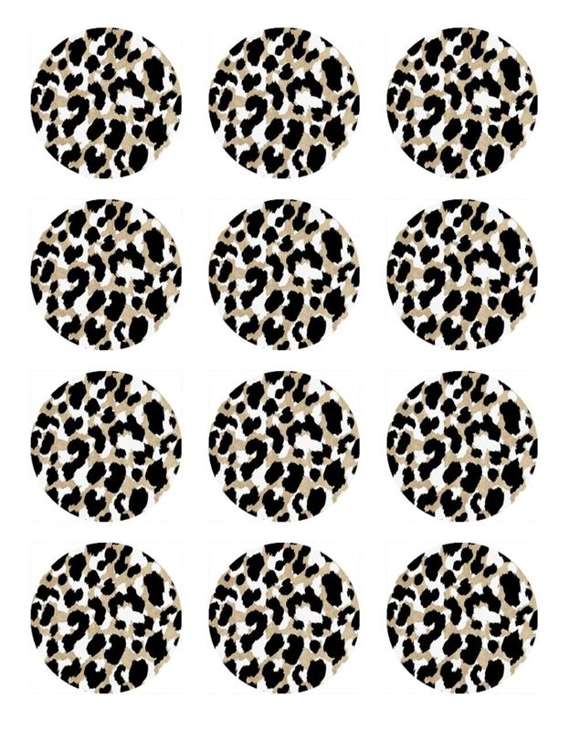 Cheetah Print Edible Cupcake Toppers & Wraps – Wild Fun Cheetah Print Edible Cupcake Toppers & Wraps – Wild Fun