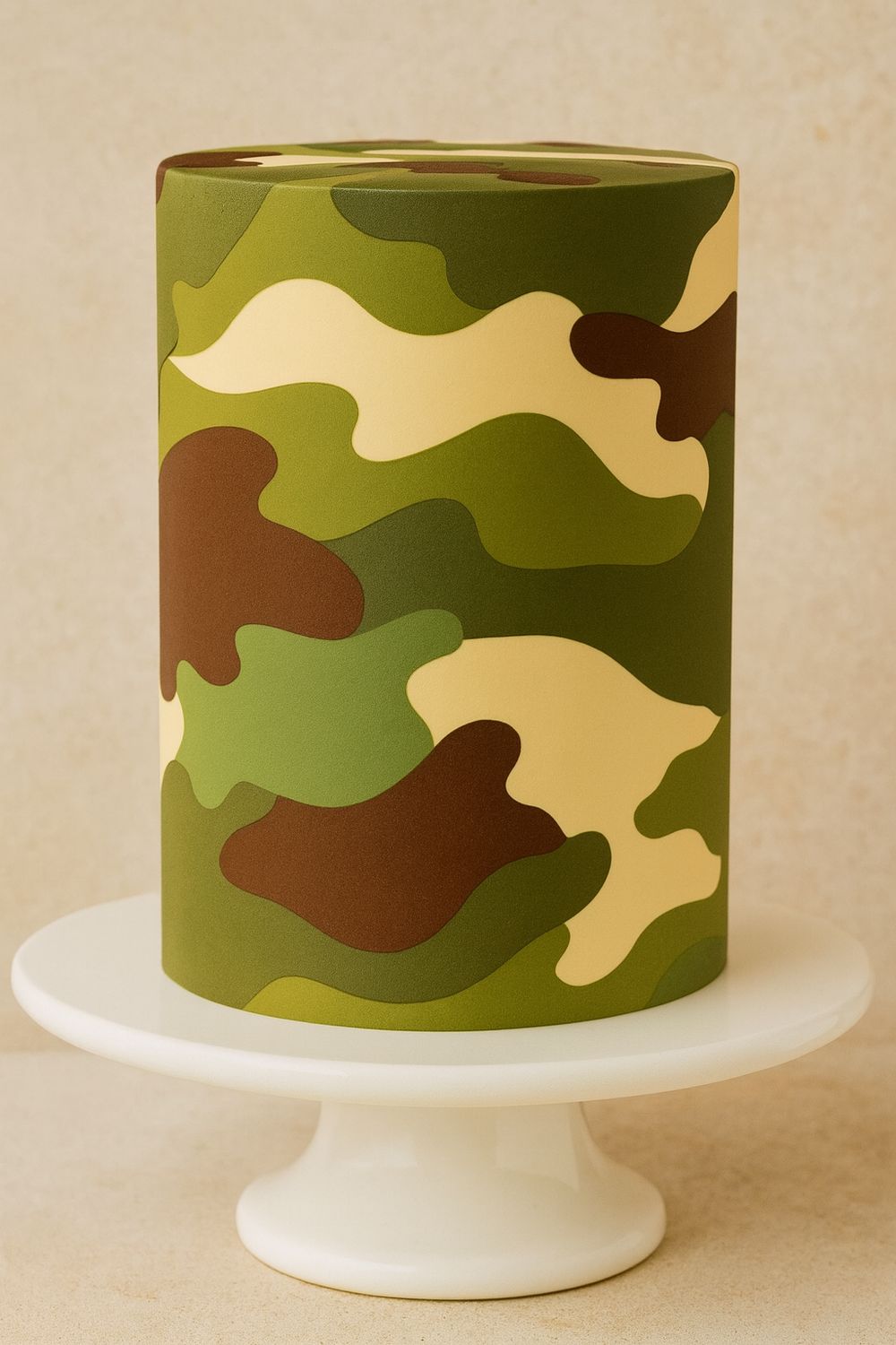 Army Camouflage Edible Cake Wraps & Toppers – Military Theme
