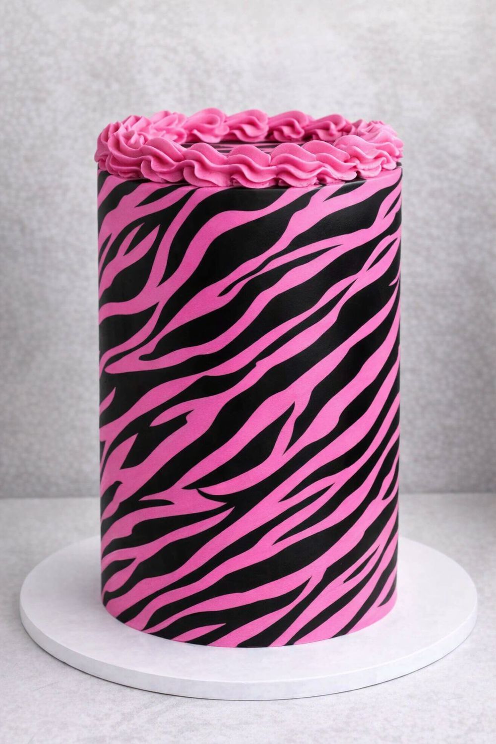 Zebra Print Pink Edible Icing Cake Wrap – Animal Pattern Cake Decorations Zebra Print Pink Edible Icing Cake Wrap – Animal Pattern Cake Decorations