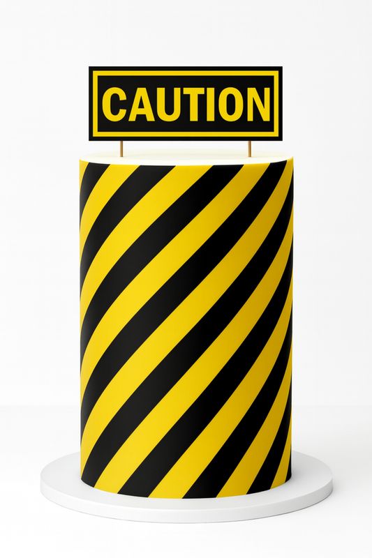 Construction Theme Edible Icing Cake Wraps & Decorations