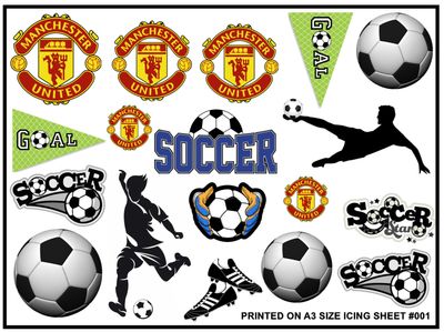 Soccer Team Edible Icing Logo Cake Decorations (Most Teams Available) Soccer Team Edible Icing Logo Cake Decorations (Most Teams Available)