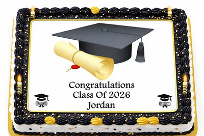 Graduation Hat Class of 2025 Edible Icing Black Cake & Cupcake Toppers – 3 Sizes Graduation Hat Class of 2025 Edible Icing Black Cake & Cupcake Toppers – 3 Sizes