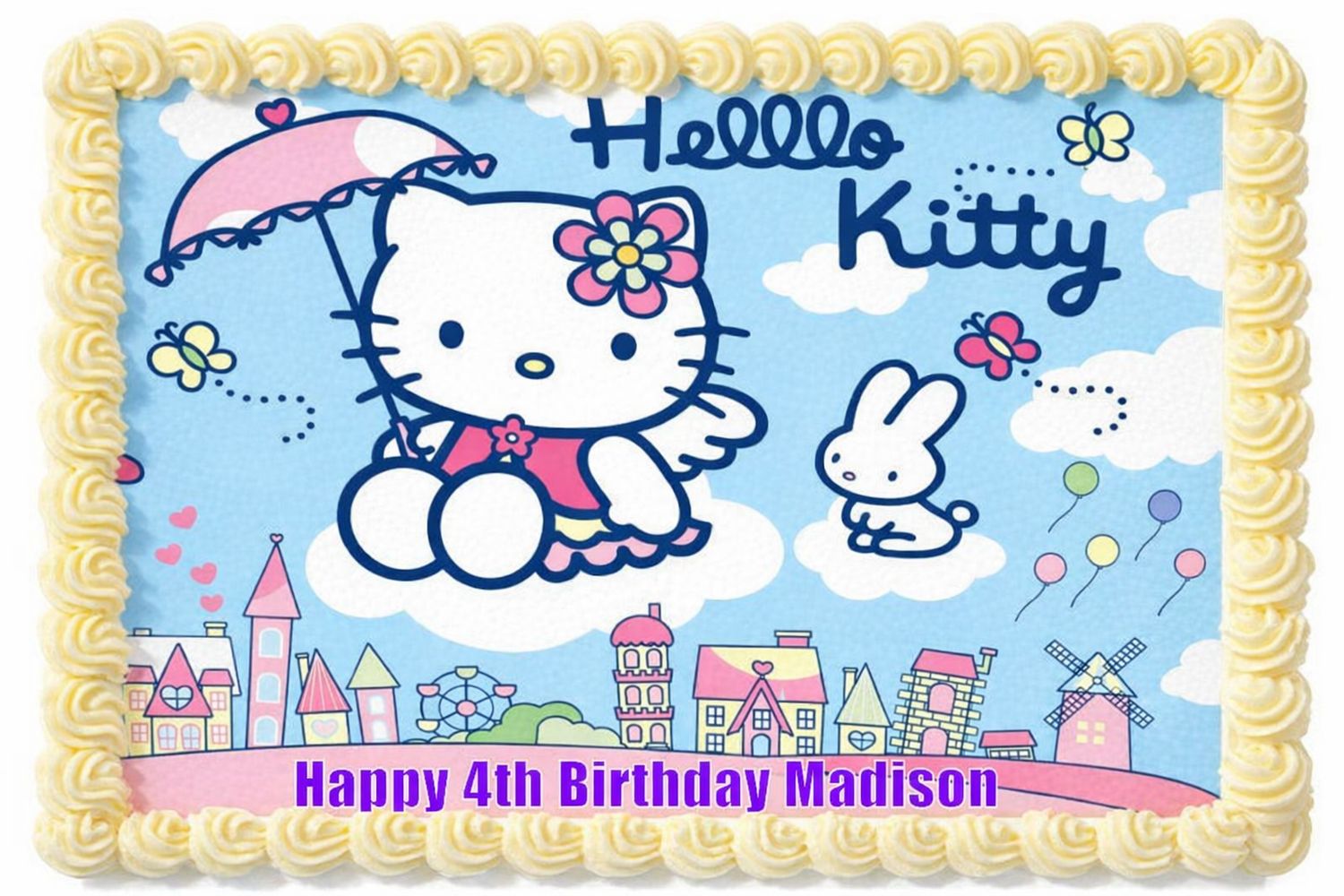 Hello Kitty Edible Icing Cake & Cupcake Toppers – Cute Party Decorations Hello Kitty Edible Icing Cake & Cupcake Toppers – Cute Party Decorations