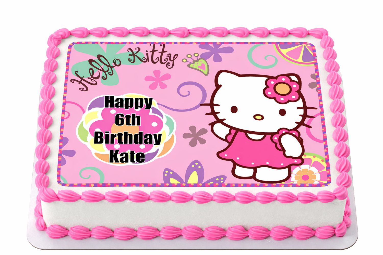Hello Kitty Edible Decorations – Cake & Cupcake Toppers