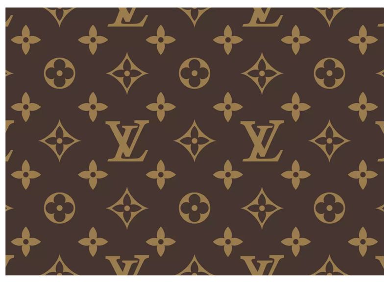 Luxury-Inspired Cake Wraps – LV Style Edible Decorations