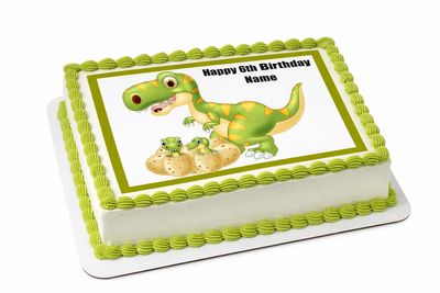 Dinosaur Edible Icing Cake Toppers – Jurassic Park Party Decorations