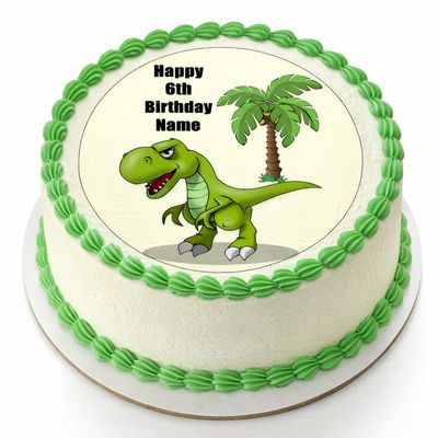 Dinosaur Edible Icing Cake Toppers – Jurassic Park Party Decorations Dinosaur Edible Icing Cake Toppers – Jurassic Park Party Decorations