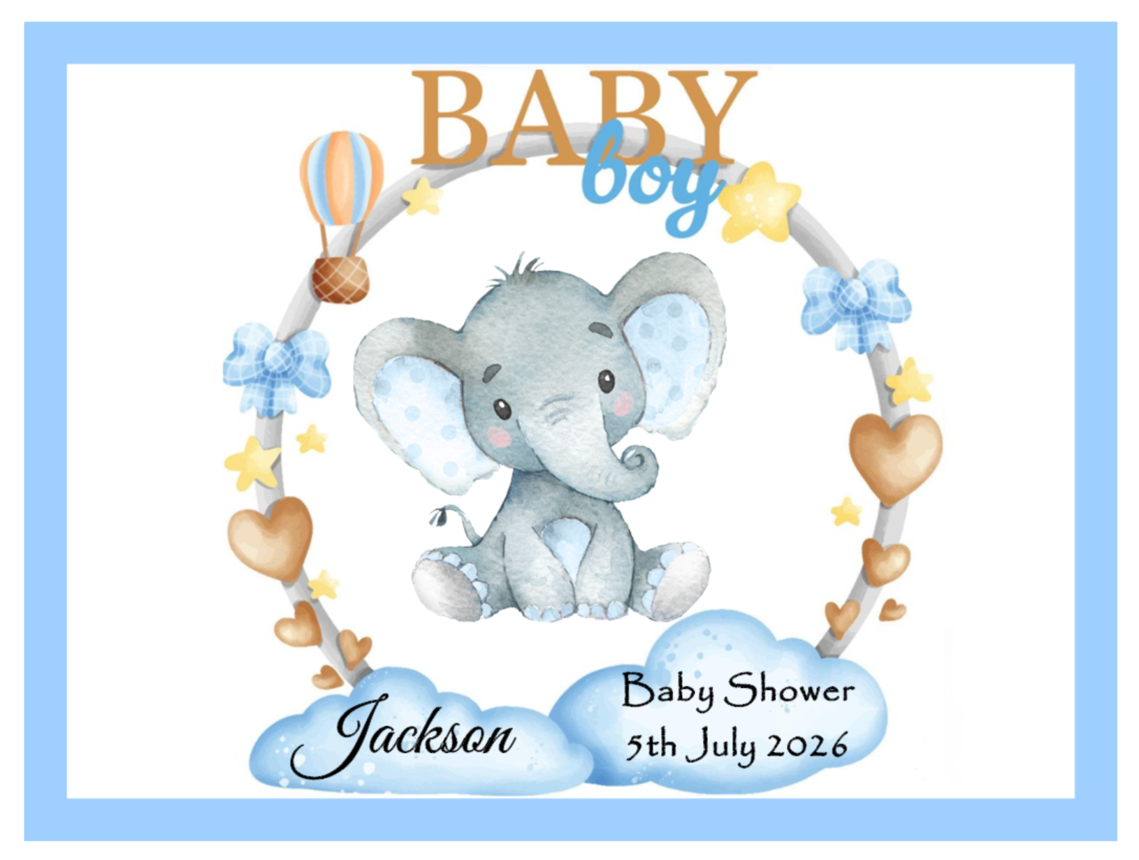 Baby Shower & Gender Reveal Edible Cake & Cupcake Toppers ???