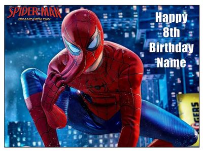 Spider-Man Brand New Day Edible Cake & Cupcake Toppers | Icing Decorations Spider-Man Brand New Day Edible Cake & Cupcake Toppers | Icing Decorations