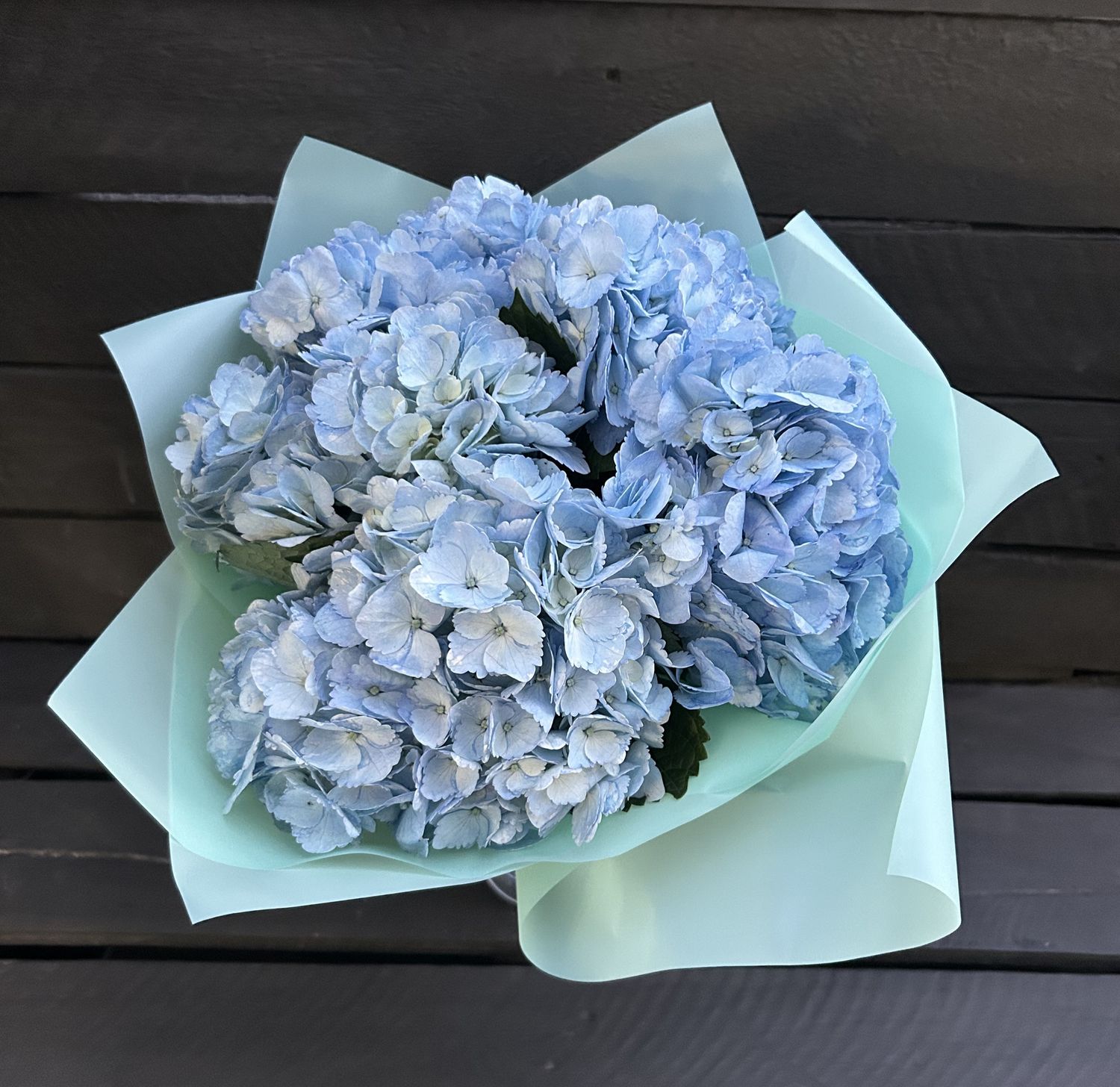 Light Blue Hydrangeas Bouquet