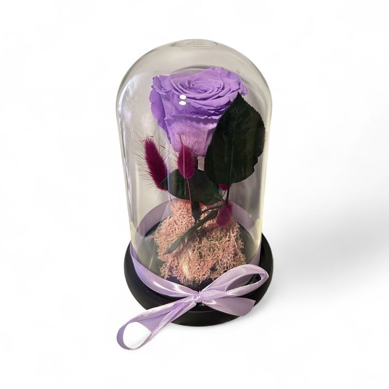 F45 - Lavender Forever Rose in glass