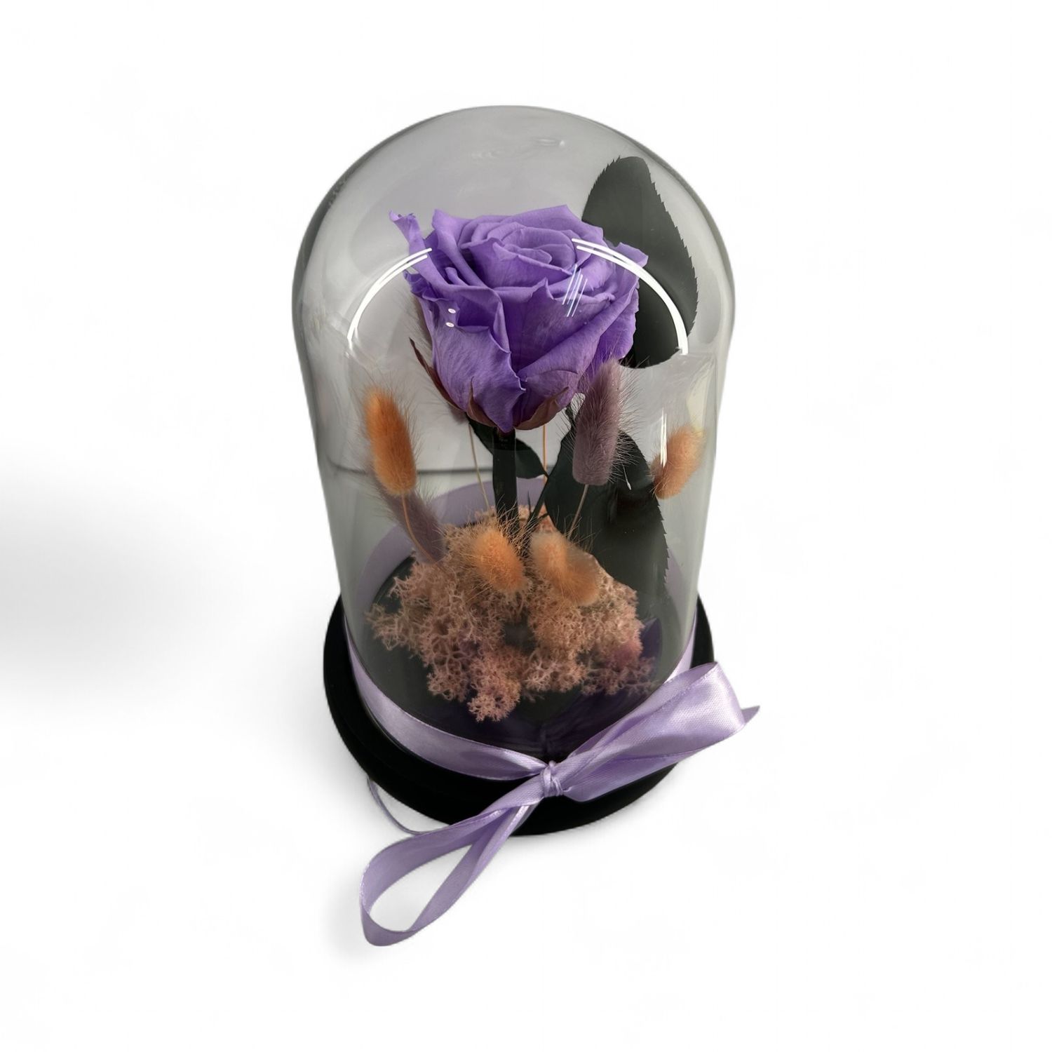 F44 - Lavender Forever Rose in glass
