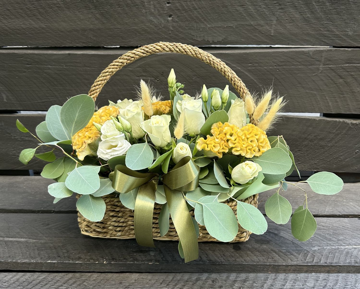 M13 - Mixed Flowers in a basket