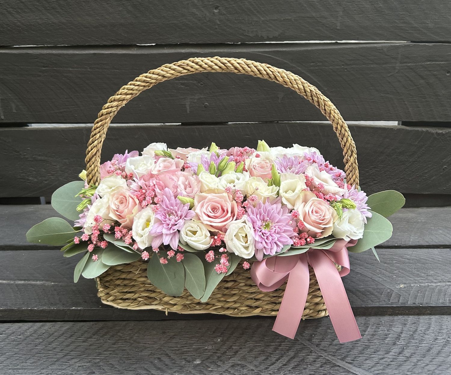 M03 - Mixed Flowers in a basket