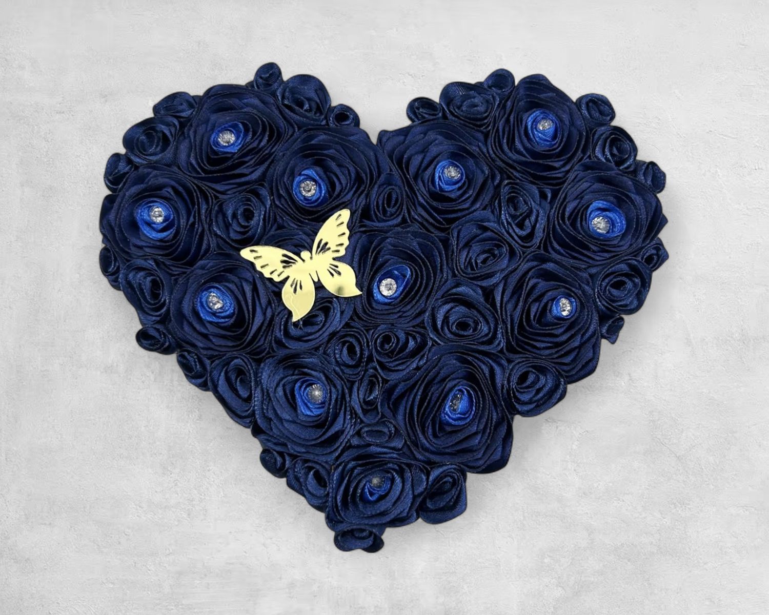 Blue Handmade Heart (20x17cm)