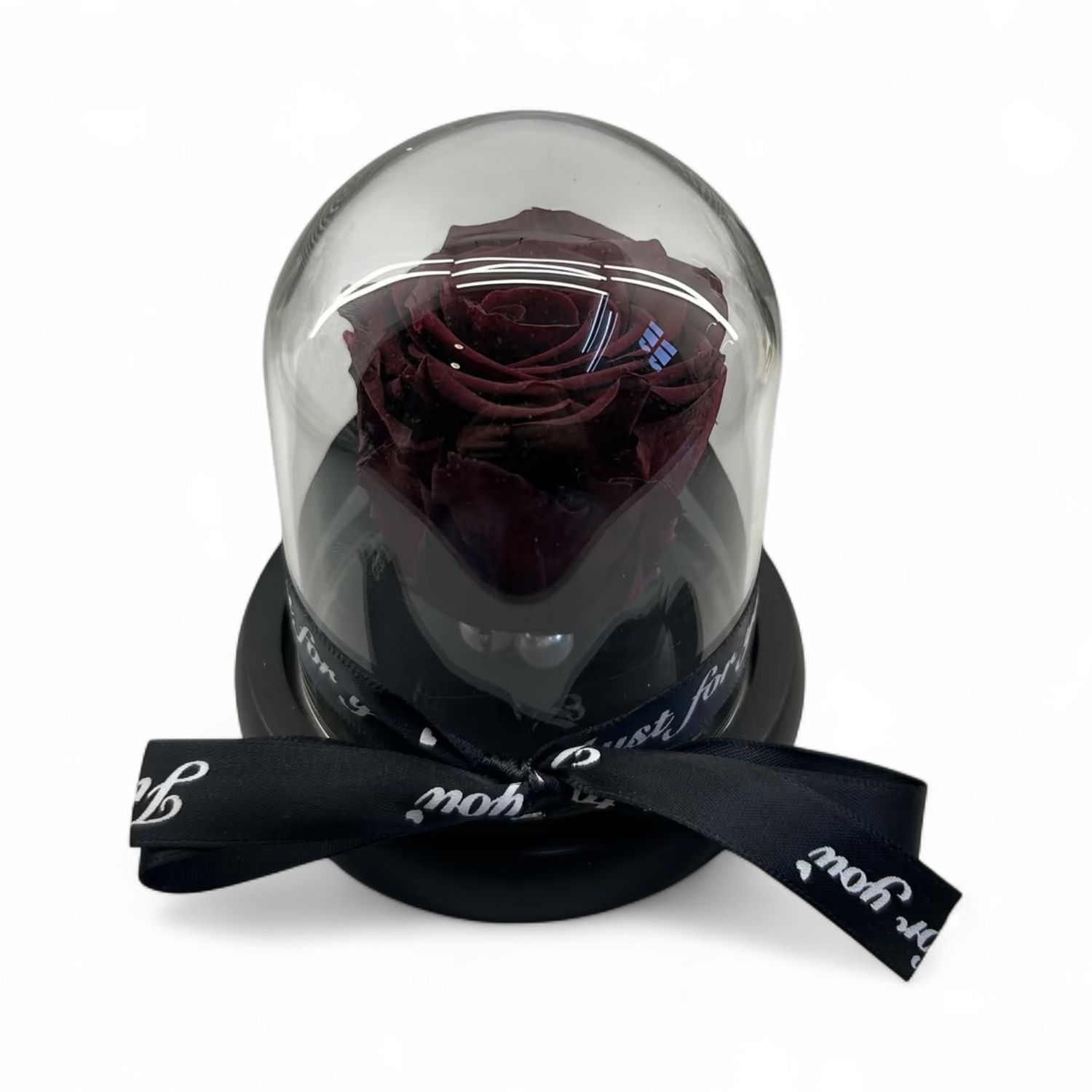 R01 - Bordo Forever Rose in glass