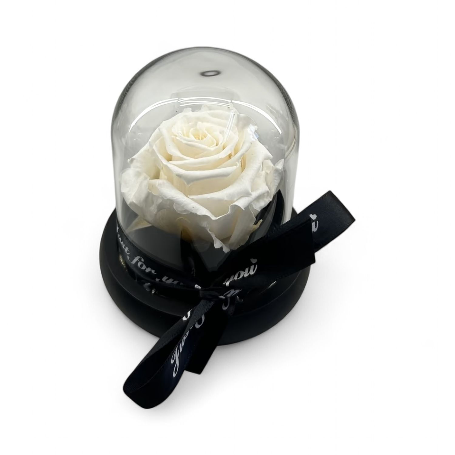 R03 - Pink Forever Rose in glass