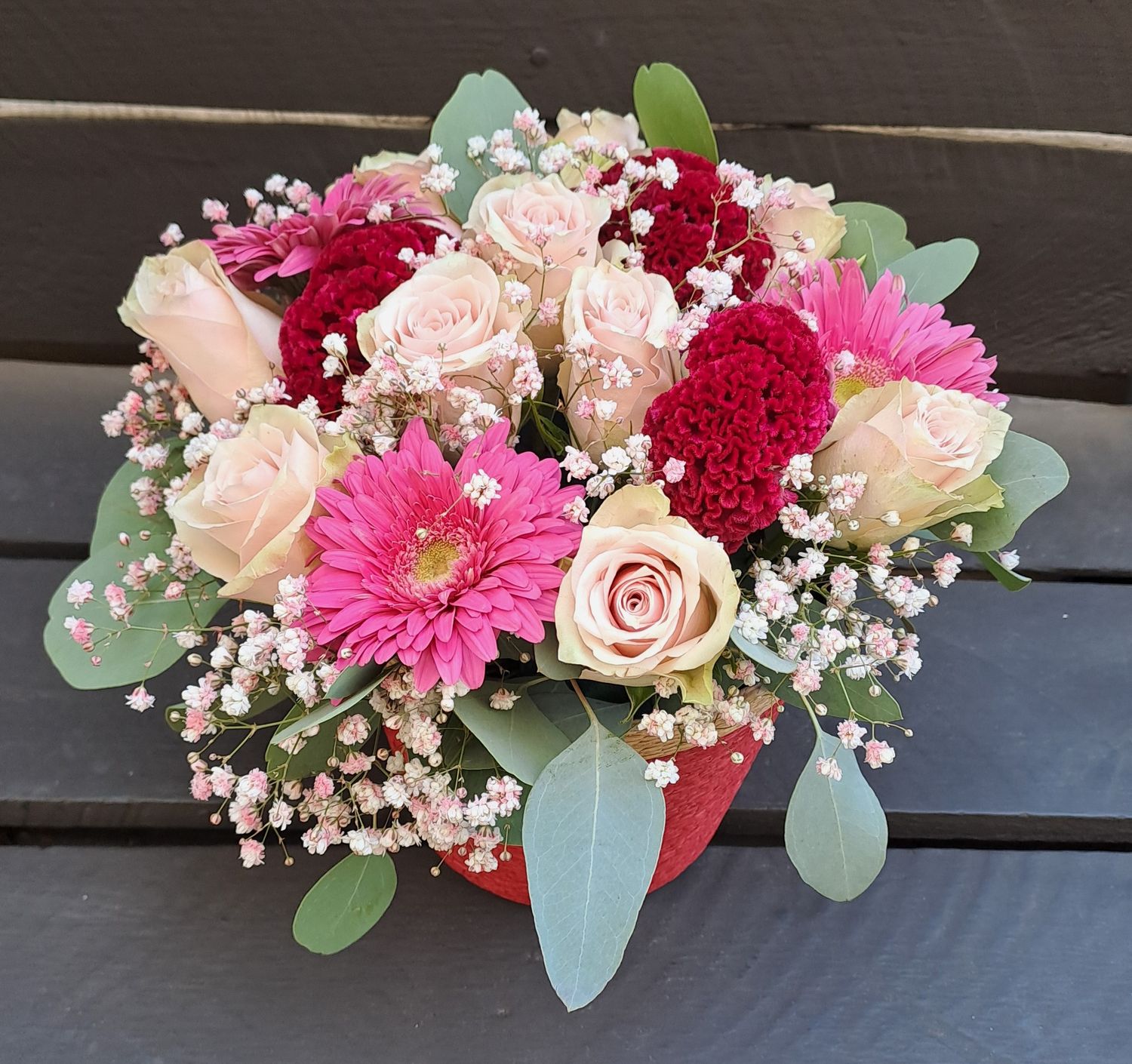 M02 - Mixed Flowers in a basket