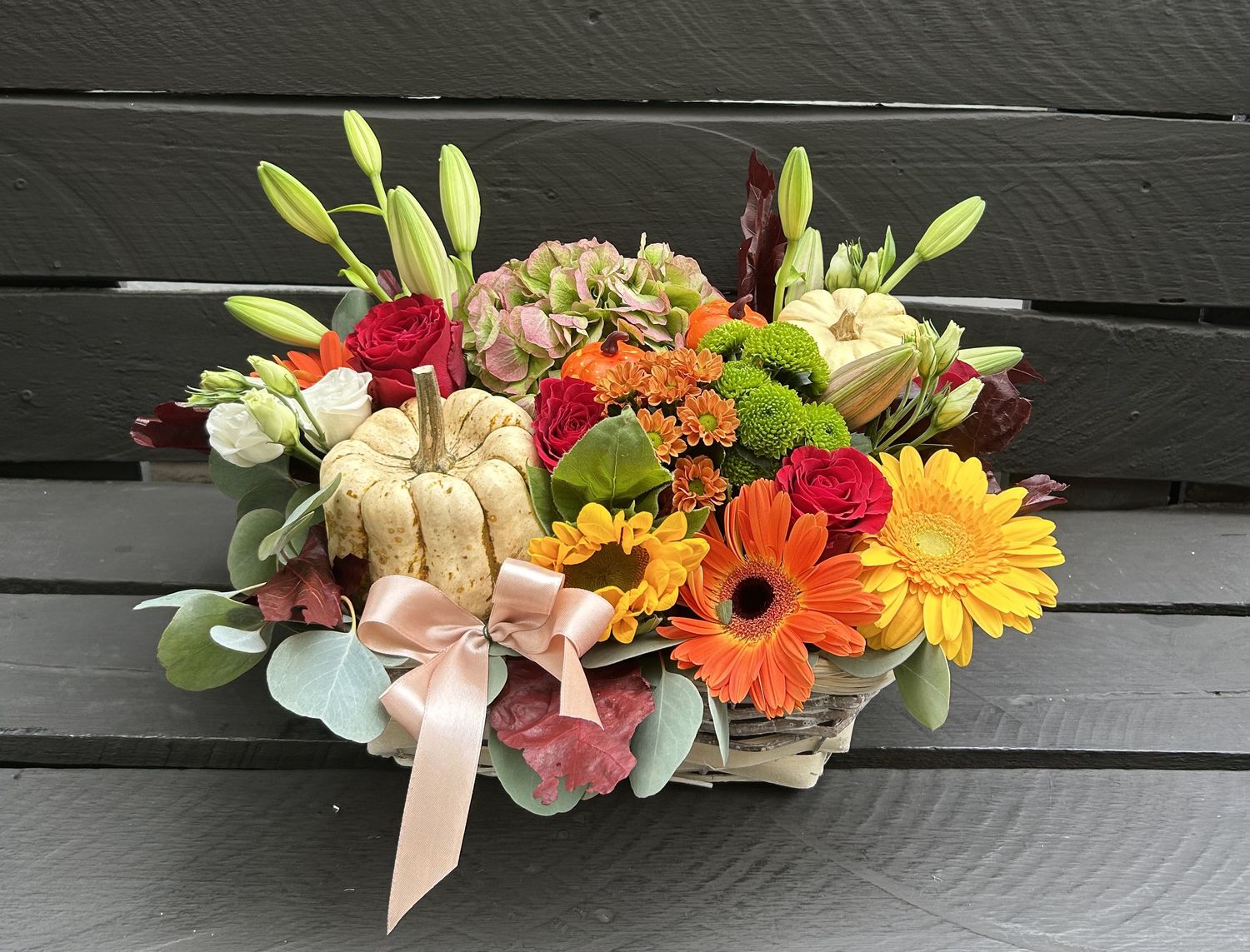 M02 - Mixed Flowers in a basket