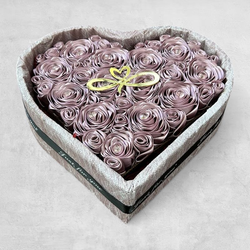 Purple Handmade Heart (20x17cm)