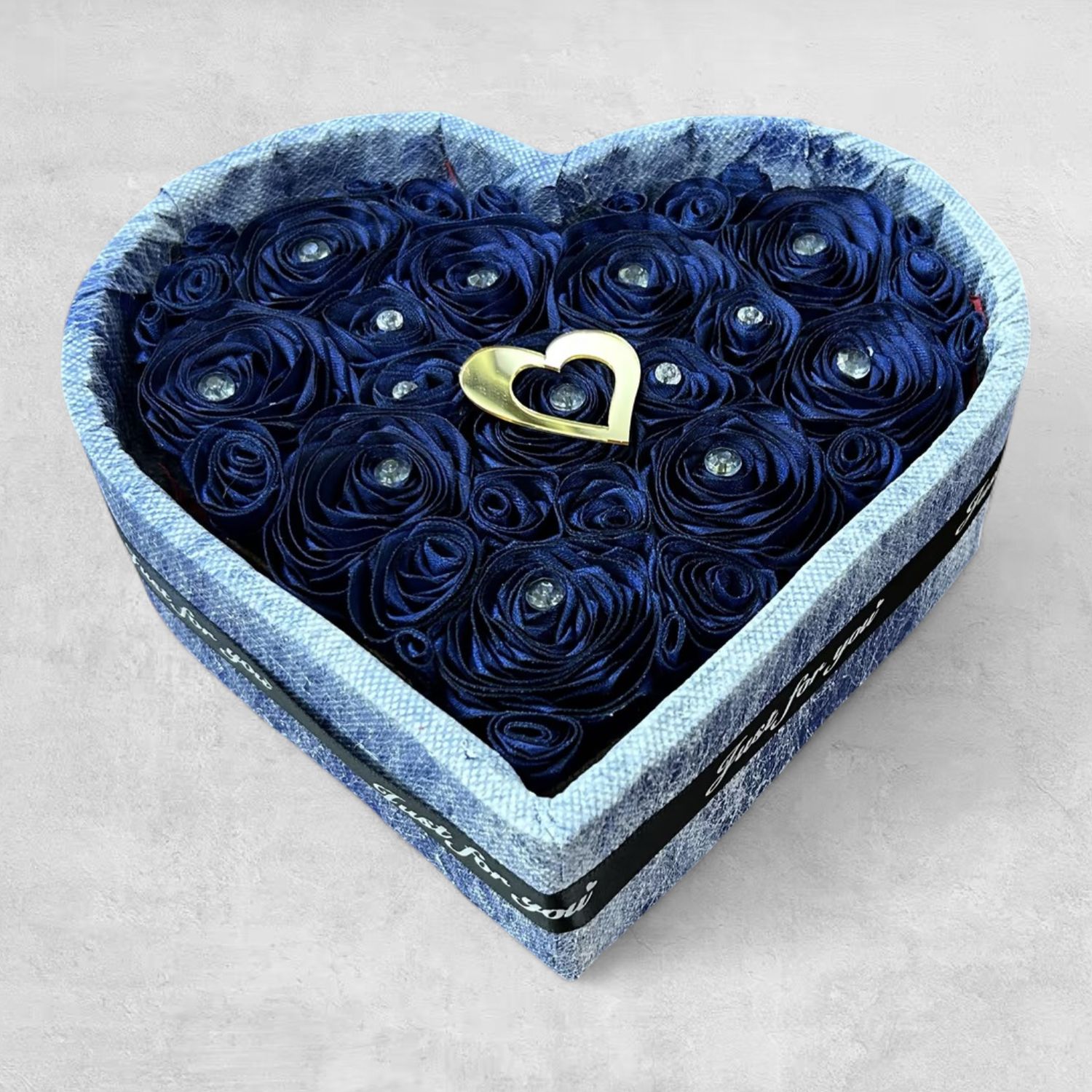 Blue Handmade Heart (20x17cm)