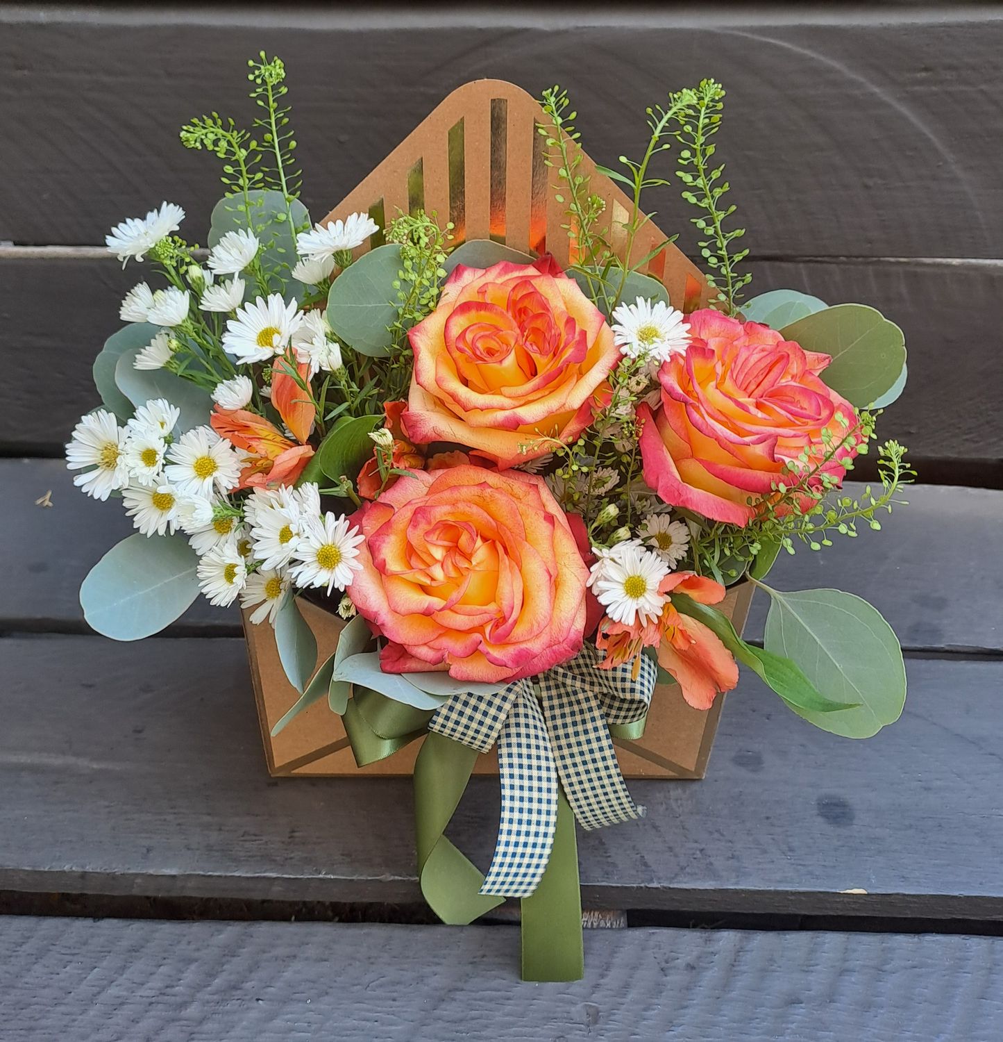 M01 - Mixed Flowers in a letter box