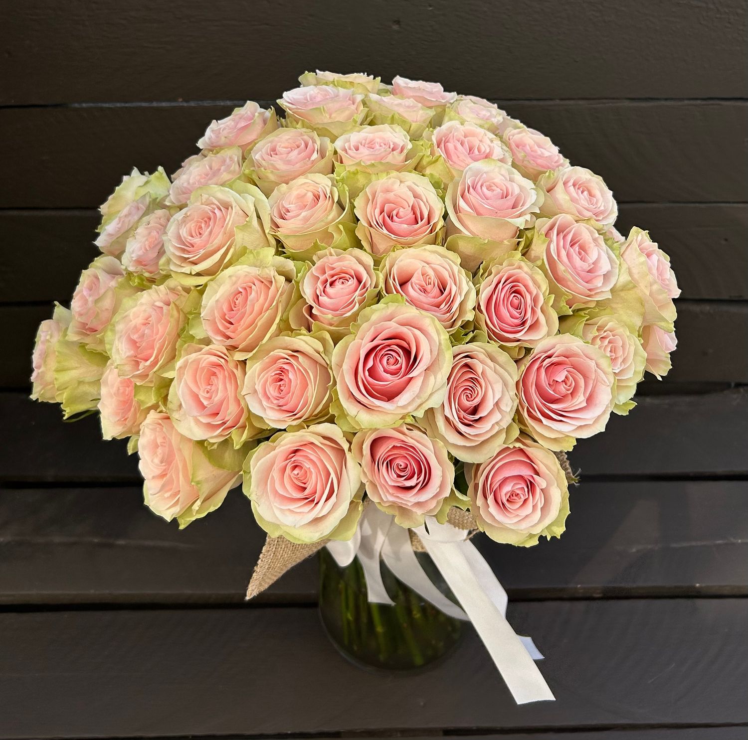 51 Pink Roses Bouquet