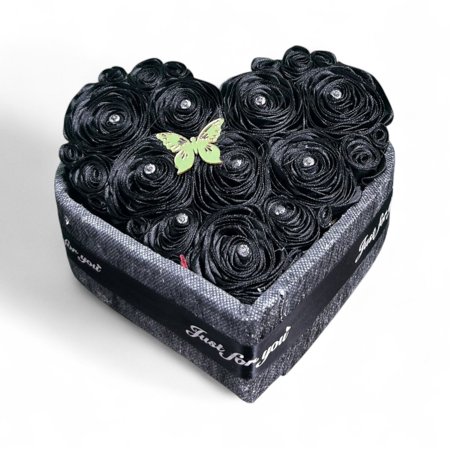 Black Handmade Heart (20x17cm)