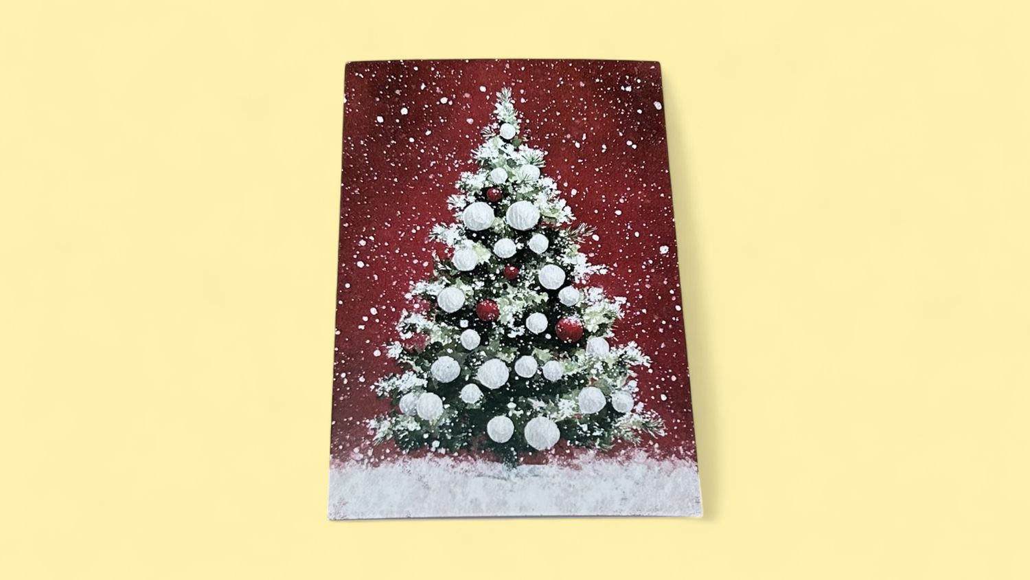 Christmas Tree Red Card (9x12.5cm)