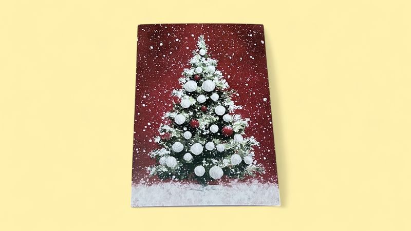 Christmas Tree Red Card (9x12.5cm)