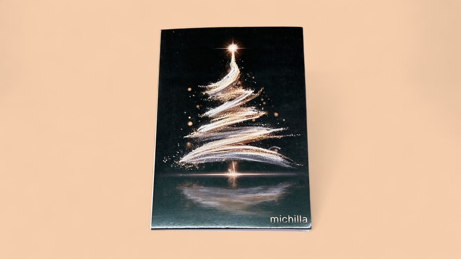 Christmas Tree Black Card (9x12.5cm)