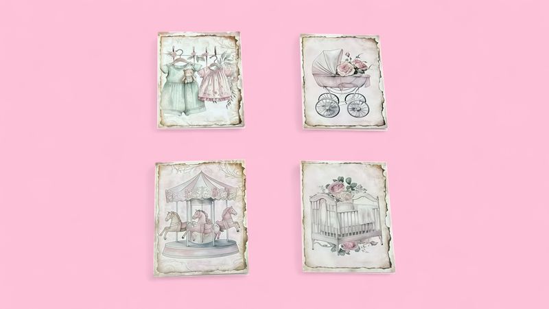 Newborn Girl Card (9.5x12.5cm)