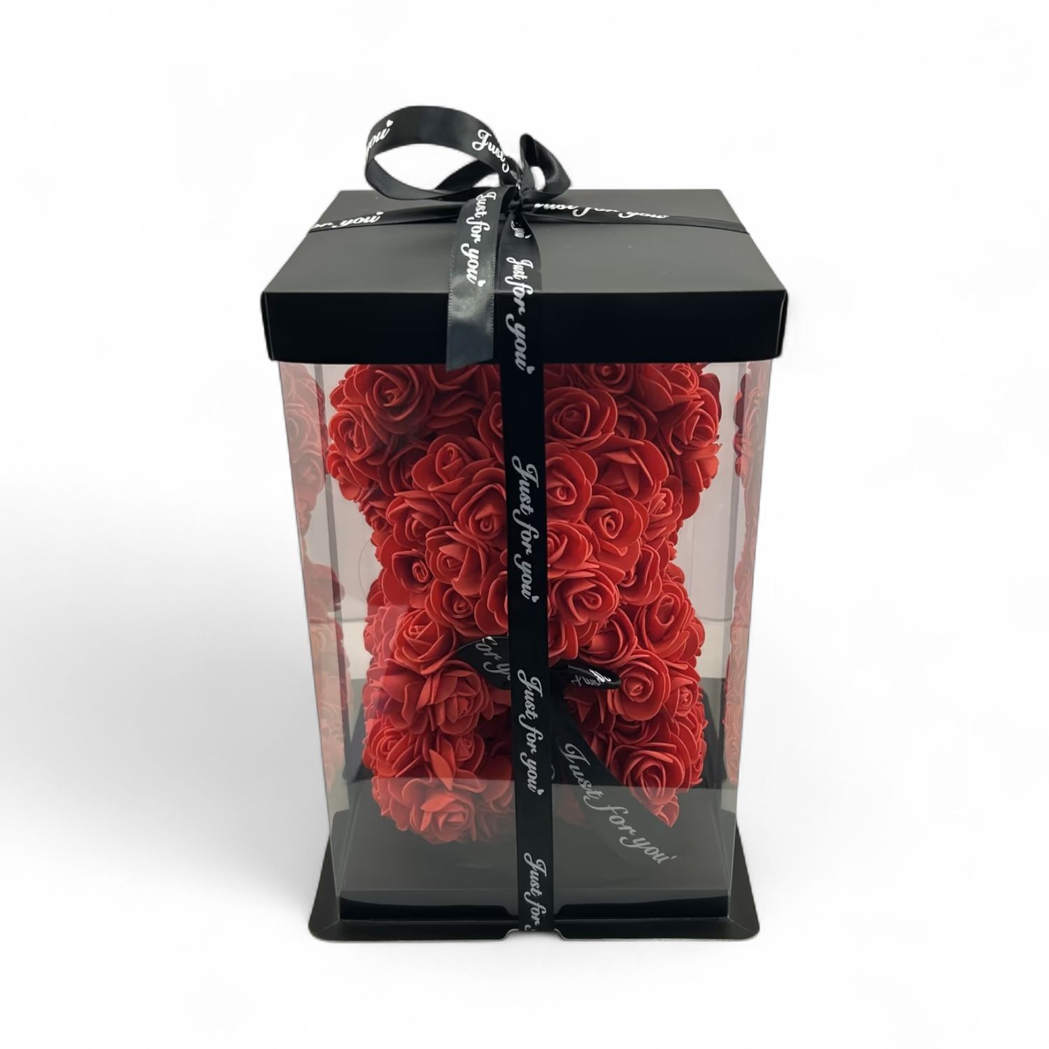 Red Artificial Rose Teddy Bear