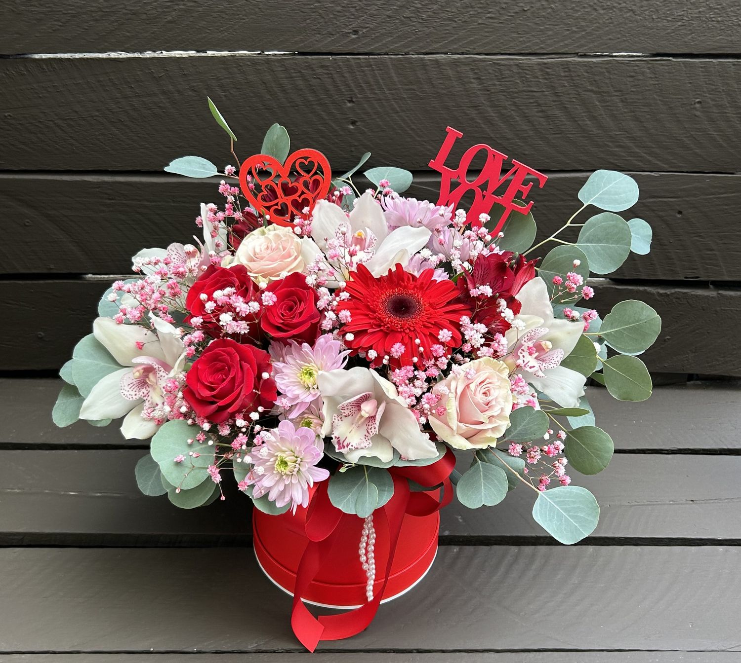 B2603 - Mixed Flowers in a box