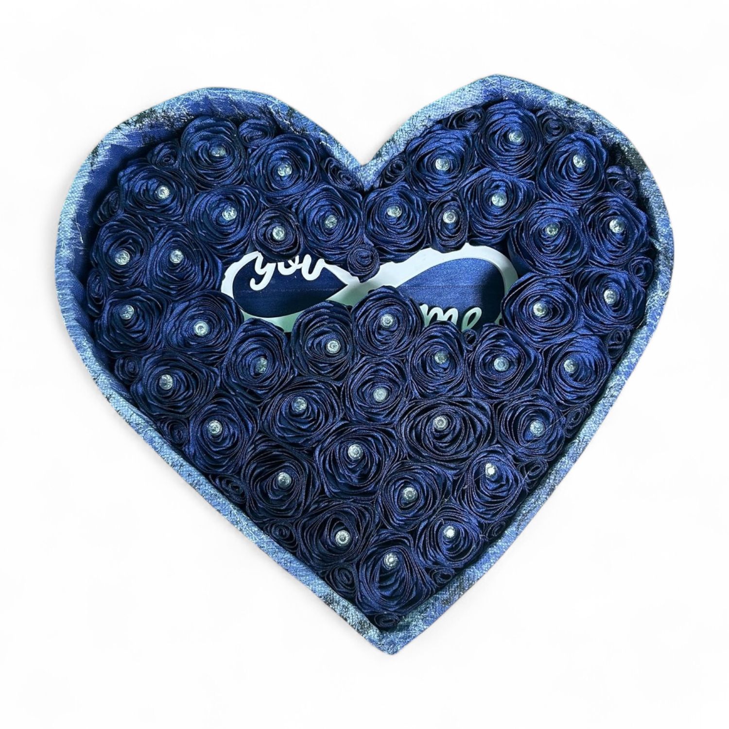 Blue Handmade Heart (32x29cm)